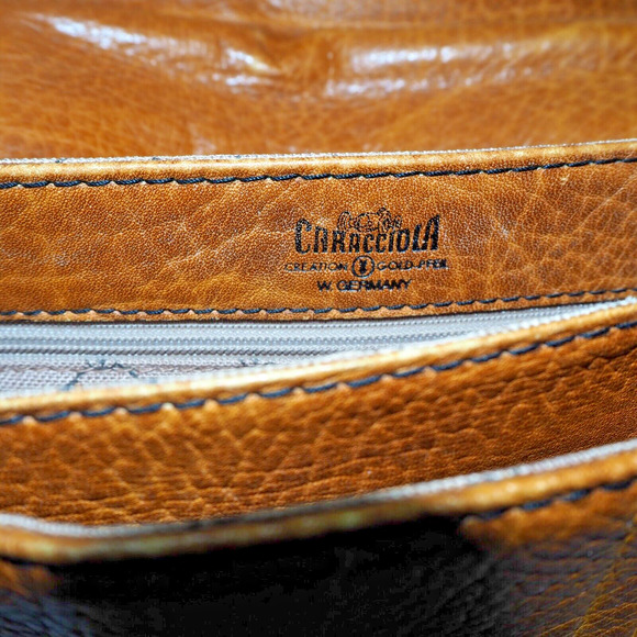 Vintage GOLDPFEIL CARACCIOLA (West Germany) Brown Leather Saddle Bag - Picture 14 of 16